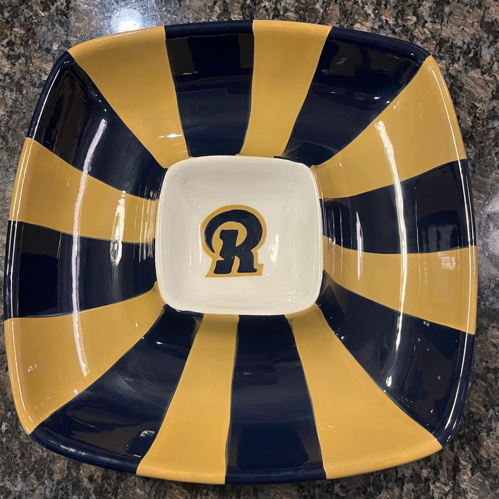 Magnolia Lane Collection St.Louis Rams Chip & Dip Bowl